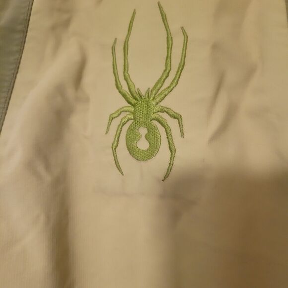 SPYDER Women's Ski Jacket Reflective Yellow Size 12 - Picture 3 of 9